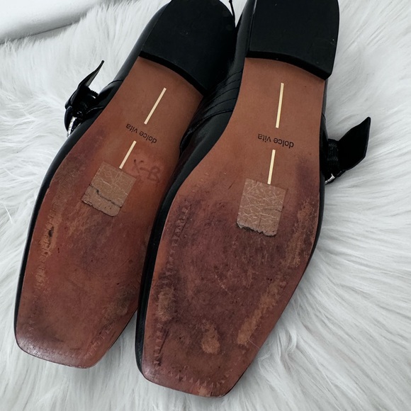 Dolce Vita Arora Ballet Mary Jane Patent Flats Sandals - Picture 13 of 15